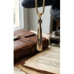 Pontiak lyra brass necklace